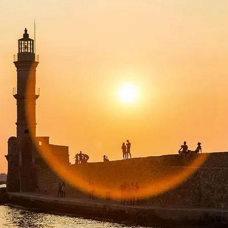 In Heart Of Old Town W. Venetian Port Views * Chania (Crete)